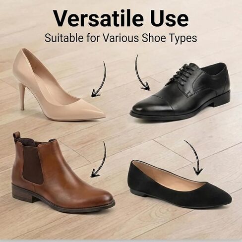 Clear Non Slip Shoe Pads for Heels,2Pairs Shoe Gummies for Heels,Non Slip Shoe-Pads for Pointed Toe Soles,for Pumps, Stilettos & Dress Shoes. in Saudi Arabia