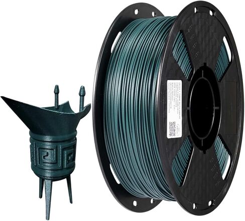 خيوط طابعة CC3D من ألياف الكربون PETG ثلاثية الأبعاد بحيرة خضراء من ألياف الكربون 1.75 مم 1 كجم (2.2 رطل) بكرة مادة طباعة ثلاثية الأبعاد PETG CF أخضر 1000 جم in Saudi Arabia