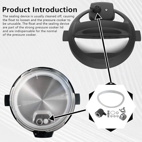 استبدال لـ In-stant Pot Duo 5، 6 Quart Qt IP-DUO50 IP-DUO60، يتضمن صمام تحرير البخار لمقبض تحرير البخار ودرع مضاد للكتلة بصمام تعويم (مجموعة من 10) in Saudi Arabia
