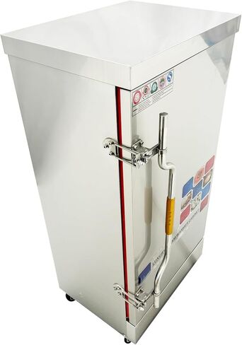 110V Commercial Electric Steaming Cabinet 12 Trays Multi-purpose Steam Warmer Cabinet 12000W 15.7"*23.6" Size of Tray 0.02Mpa Pressure Rice Steaming Box in Kuwait