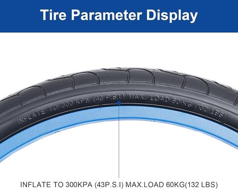 20x1.50 (40-406) Bike Tire 20 inch Bicycle tire Suitable for 20X1.5 20 x 1.50 City/Road/Commuter Folding Replacement Bike Tire (Single) in Saudi Arabia