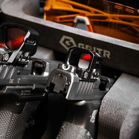 GRITR RD1EC Red Dot Sight - RMSc Footprint Compact Pistol Optic، 3 MOA Red Dot، IP67 مقاوم للماء 7075-T6 ألومنيوم، عمر بطارية طويل مع كشف الحركة / إيقاف تلقائي للحمل المخفي in Saudi Arabia
