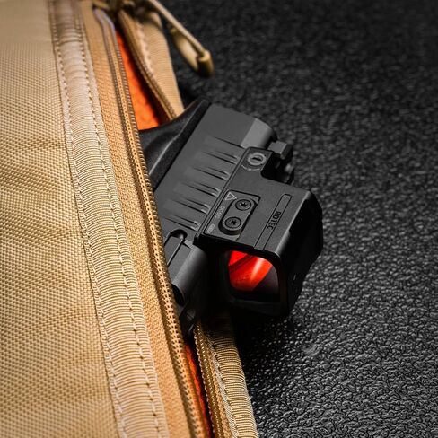 GRITR RD1EC Red Dot Sight - RMSc Footprint Compact Pistol Optic، 3 MOA Red Dot، IP67 مقاوم للماء 7075-T6 ألومنيوم، عمر بطارية طويل مع كشف الحركة / إيقاف تلقائي للحمل المخفي in Saudi Arabia