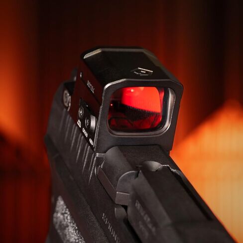 GRITR RD1EC Red Dot Sight - RMSc Footprint Compact Pistol Optic، 3 MOA Red Dot، IP67 مقاوم للماء 7075-T6 ألومنيوم، عمر بطارية طويل مع كشف الحركة / إيقاف تلقائي للحمل المخفي in Saudi Arabia