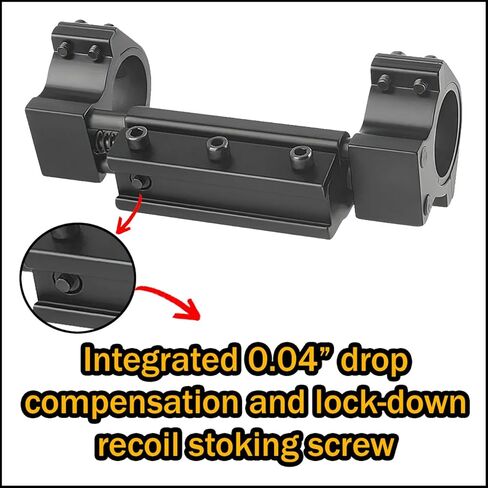 Gotical Zero Recoil Scope Mount 1 inch 30mm Dia Scope Ring with Stopping Pin High Profile Recoil Compensation for .22 Whisper in Saudi Arabia