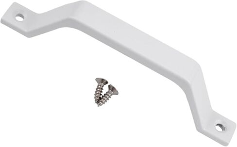 1PC Heavy-Duty Black Iron Barn Door Pull Handle - Sliding Gate Hardware for Garage, Shed & Furniture in Saudi Arabia