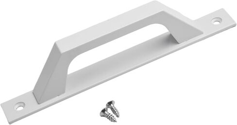 1PC Heavy-Duty Black Iron Barn Door Pull Handle - Sliding Gate Hardware for Garage, Shed & Furniture in Saudi Arabia