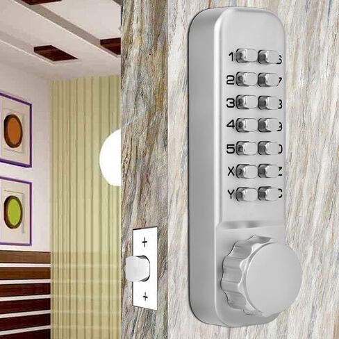 Mechanical Code Lock Good Performance Alloy Shell Durable Construction Effective Violent Destruction Chrome Plated Surface,no Battery Power Security Coded Lock in Saudi Arabia