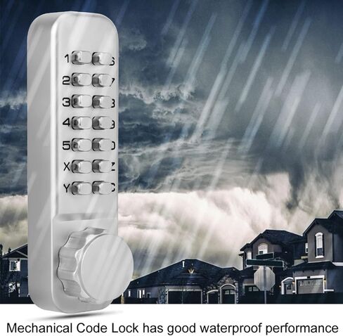 Mechanical Code Lock Good Performance Alloy Shell Durable Construction Effective Violent Destruction Chrome Plated Surface,no Battery Power Security Coded Lock in Saudi Arabia