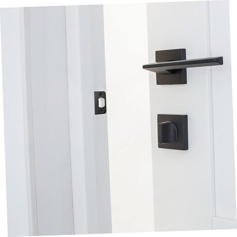 Holibanna 4 قطع ديدبولت سترايك لوحة مجموعة أغطية تقوية الأبواب المعدنية مسامير على شكل حرف D حشو فتحة القفل لتعزيز الأمان مناسبة للأبواب الداخلية in Kuwait