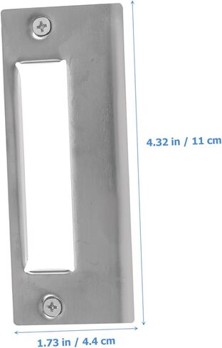 KALLORY 5PCS Stainless Steel Door Strike Plates Reinforcement Kit for Deadbolt Installation Door Hole Cover Plate Sturdy and Easy to Install in Saudi Arabia