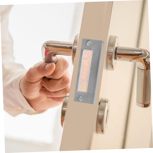 KALLORY 5PCS Stainless Steel Door Strike Plates Reinforcement Kit for Deadbolt Installation Door Hole Cover Plate Sturdy and Easy to Install in Saudi Arabia