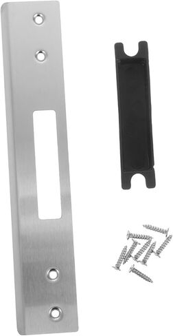 Balacoo 1 Set Security Plate: Stainless Steel Heavy-Duty Tamper-Proof Design - Exterior Door Deadbolt Reinforcement for Homeowners Contractors in Saudi Arabia