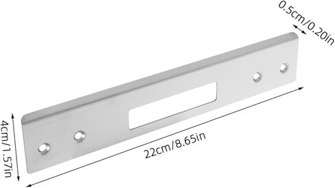 Balacoo 1 Set Security Plate: Stainless Steel Heavy-Duty Tamper-Proof Design - Exterior Door Deadbolt Reinforcement for Homeowners Contractors in Saudi Arabia