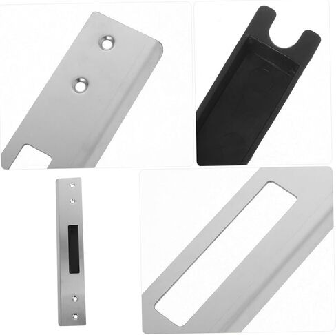 Balacoo 1 Set Security Plate: Stainless Steel Heavy-Duty Tamper-Proof Design - Exterior Door Deadbolt Reinforcement for Homeowners Contractors in Saudi Arabia
