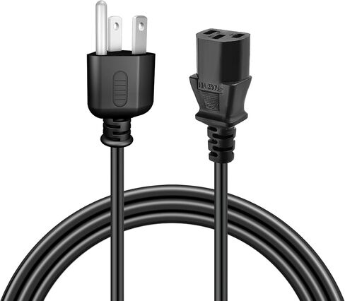 كابل سلك طاقة تيار متردد بطول 5 أقدام متوافق مع مكبر صوت يعمل بالطاقة Rockville RPG2X10 RPG2X15 ذو 3 شقوق in Kuwait