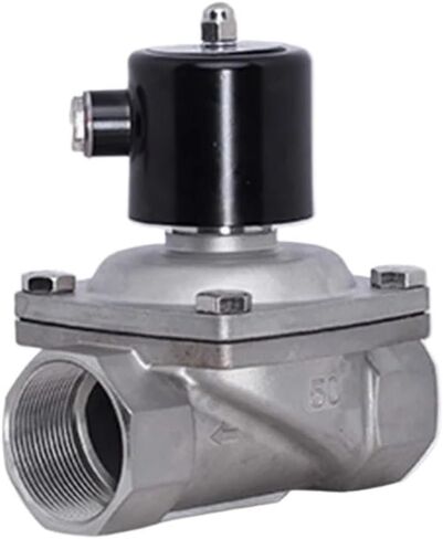 2 "عادة مغلقة الفولاذ المقاوم للصدأ 220 فولت 12 فولت 24 فولت 110 فولت 12 فولت صمام الملف اللولبي المياه الملف اللولبي صمام المياه الغاز (BSP_24VAC_NBR-Seal) in Kuwait