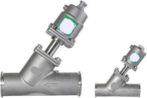 1 قطعة صمام مقعد زاوية هوائي سريع التركيب 304 من الفولاذ المقاوم للصدأ Y نوع صمام إيقاف البخار بدرجة حرارة عالية (1، نوع C_مزدوج التمثيل) in Kuwait