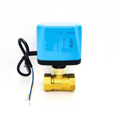 3/4 "صمام كروي نحاسي خطين مغلق عادة مفتوح عادة 220 فولت 24 فولت 12 فولت صمام تبديل صمام المياه (24VDC_عادي مفتوح) in Kuwait