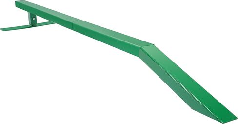 ALMULOO 85In Flat Skate Rail with Bump - Portable Heavy-Duty Steel Grinding Rail for Skateboarders, BMX, Scooters & More, Green Powder-Coated in Saudi Arabia
