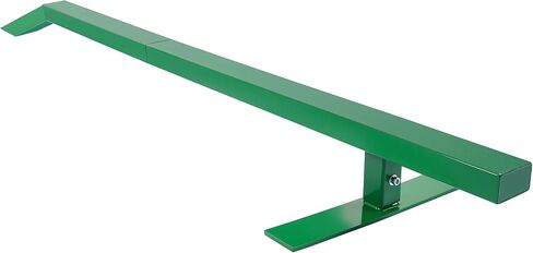 ALMULOO 85In Flat Skate Rail with Bump - Portable Heavy-Duty Steel Grinding Rail for Skateboarders, BMX, Scooters & More, Green Powder-Coated in Saudi Arabia