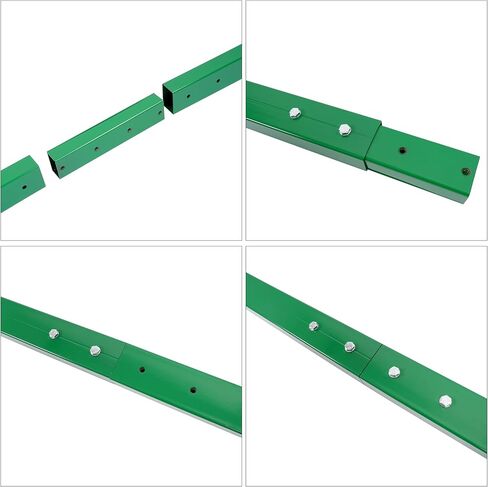 ALMULOO 85In Flat Skate Rail with Bump - Portable Heavy-Duty Steel Grinding Rail for Skateboarders, BMX, Scooters & More, Green Powder-Coated in Saudi Arabia
