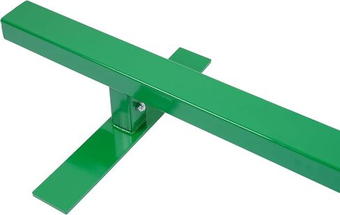 ALMULOO 85In Flat Skate Rail with Bump - Portable Heavy-Duty Steel Grinding Rail for Skateboarders, BMX, Scooters & More, Green Powder-Coated in Saudi Arabia