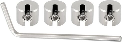 4PCS Wire Rope Fixing Clip M4x2mm 316 Stainless Steel Stop Clamp 10x8mm with Wrench for Tension The Rope for Fixing Balcony Furniture Tightening Ropes in Saudi Arabia