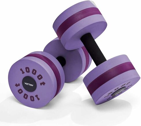 YOTTOY Water Dumbbells for Pool Exercise,Foam Aquatic Dumbbells for Water Aerobics,Resistance Training & Physical Therapy,Pool Weights for Water Workouts,Aqua Fitness,Set of 2 in Saudi Arabia