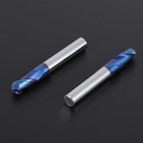 1 قطعة الكرة الأنف كربيد نهاية مطحنة CNC القاطع بت التوجيه HRC65 2 المزامير R2-R6 75L قاطعة المطحنة سبيكة طلاء التنغستن الصلب أداة in Kuwait