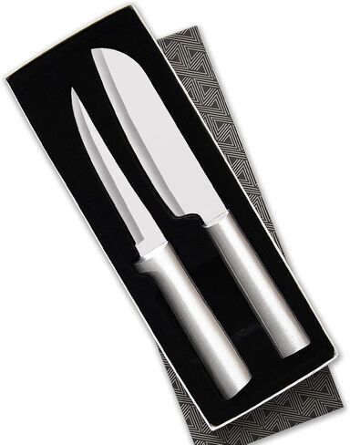 مجموعة هدايا Rada Cutlery Cook's Select Knife (S53)، طقم سكاكين مكون من قطعتين، شفرة من الفولاذ المقاوم للصدأ، مقبض فضي in Kuwait