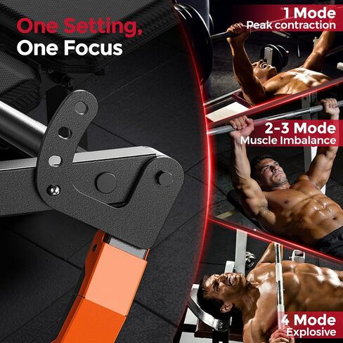 آلة ضغط الصدر من FEIERDUN SO2 Strength Studio، آلة ضغط مقاعد البدلاء مع أذرع متقاربة لصالة الألعاب الرياضية المنزلية، أذرع رافعة قابلة للتعديل مع 4 أوضاع، تصميم فريد لضبط المقعد، معدات تدريب القوة in Kuwait