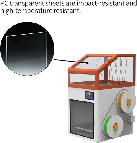 FYSETC Upgraded Top Cover for SnapmakerU1 Printer: DIY Colors and Style Optimized Design Enclosure Noise Odor Reduction Stable Printing for High-Temp Filaments ASA PC for 3D U1 Top Hat in Saudi Arabia