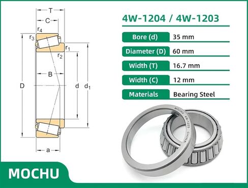 1 قطعة 4W-1204 4W-1203 35X60X16.7 JL68149 JL68111 مدبب أسطواني مخروط + كوب in Saudi Arabia
