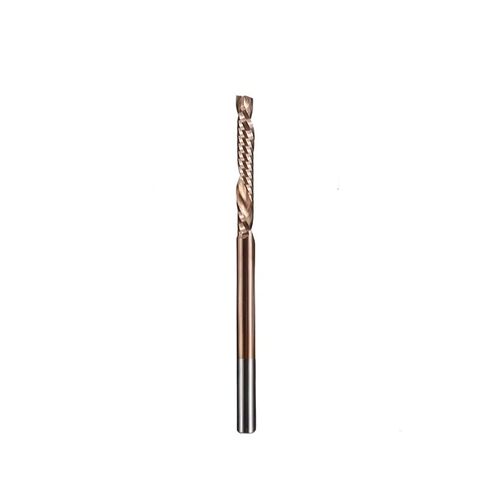 1pcs UP Down Cut End Mill CNC Router Bit 3.175mm Shank Titanium Coating Single Flute Spiral Milling Cutter Tungsten Carbide End Mill for Acrylic PVC Woodworking(3.175x22x55 mm) in Saudi Arabia