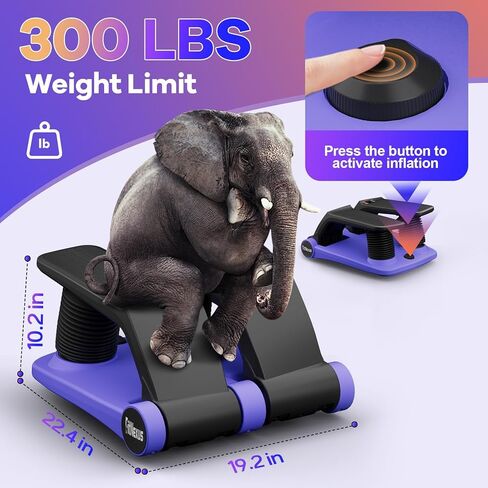 Air Compression Resistance Stepper – Adjustable Mini Stair Climber for Home Cardio Workout, Portable Stepper Machine with LCD Display, 5-Level Adjustable Resistance, Non-Slip Pedals (Red and Black) in Kuwait