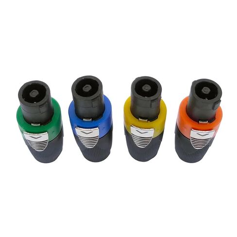 Speaker Power Connector 4 Pole Plugs Male Audio 1Pcs(Green) in Saudi Arabia
