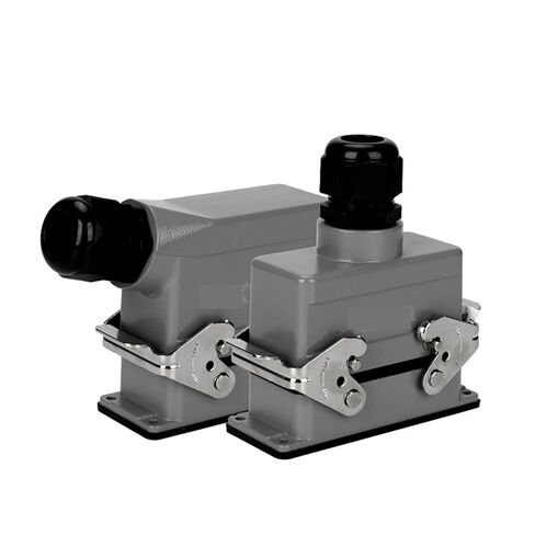 HDC-HE-016 موصل طاقة عالي التحمل 16 كور كابل برغي إدراج 16A 500V مقبس صناعي 1 قطعة (مدخل علوي) in Saudi Arabia