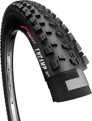 إطار دراجة Fincci MTB 26x1.95 - إطارات دراجة XC Knobby 26 بوصة - إطارات جبلية سوداء قابلة للطي 50-559 مع كيفلر - مجموعة عجلات 26 بوصة للكهرباء، قابلة للطي، إندورو، الطرق الوعرة، الدراجات الهجينة، ملحقات MTB in Kuwait