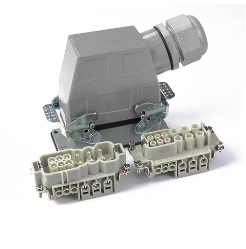 Heavy Duty Connector 12 Core HWK-006/6 40A+16A Power Signal Aviation Socket 1Pcs(Side line) in Saudi Arabia