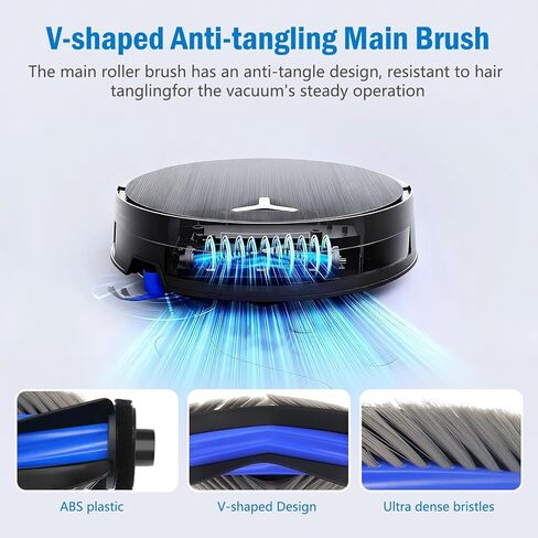 قطع غيار لمكنسة ECOVACS DEEBOT X11 OmniCyclone/X11 Pro Omni /X9 Pro Omni/T80S Omni Robot Vacuum، مجموعة الملحقات: فرشتان رئيسيتان، 6 مرشحات، 3 وسادات ممسحة دوارة، 6 فرش جانبية، 3 أدوات in Kuwait