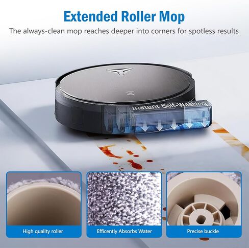 قطع غيار لمكنسة ECOVACS DEEBOT X11 OmniCyclone/X11 Pro Omni /X9 Pro Omni/T80S Omni Robot Vacuum، مجموعة الملحقات: فرشتان رئيسيتان، 6 مرشحات، 3 وسادات ممسحة دوارة، 6 فرش جانبية، 3 أدوات in Kuwait