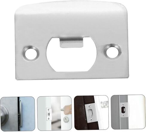 LIFKOME 6pcs Garage Door Parts Compatible Deadbolt Strike Plate Door Reinforcement Plate Filler in Saudi Arabia