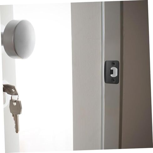balacoo Adjustable Door Strike Plate 4pcs Deadbolt Plate Stainless Steel Front Door Reinforcement Easy Install in Saudi Arabia