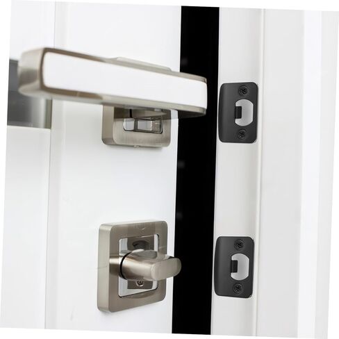balacoo Adjustable Door Strike Plate 4pcs Deadbolt Plate Stainless Steel Front Door Reinforcement Easy Install in Saudi Arabia