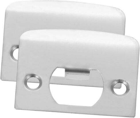 DOITOOL 2pcs Plate 1-5/8 Inch Door Reinforcement Plate Stainless Steel No Deformation Easy Installation in Saudi Arabia