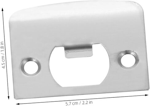 DOITOOL 2pcs Plate 1-5/8 Inch Door Reinforcement Plate Stainless Steel No Deformation Easy Installation in Saudi Arabia