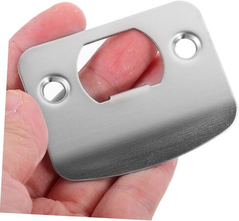 DOITOOL 2pcs Plate 1-5/8 Inch Door Reinforcement Plate Stainless Steel No Deformation Easy Installation in Saudi Arabia