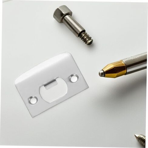 DOITOOL 2pcs Plate 1-5/8 Inch Door Reinforcement Plate Stainless Steel No Deformation Easy Installation in Saudi Arabia