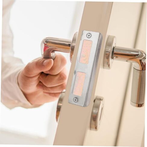Artibetter 5pcs Stainless Steel Door Strike Plates Door Hole Cover Filler Plates Easy Installation for Concealing Premium Quality Smooth Finish for Enhanced Safety and Convenience in Saudi Arabia